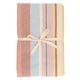 Tablecloth, GOTS organic cotton, multi-coloured, striped, 145 x 180 cm