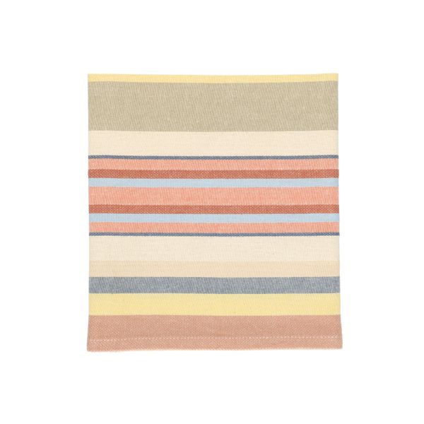 Tea towel, organic cotton, multi-coloured, striped, 50 x 70 cm