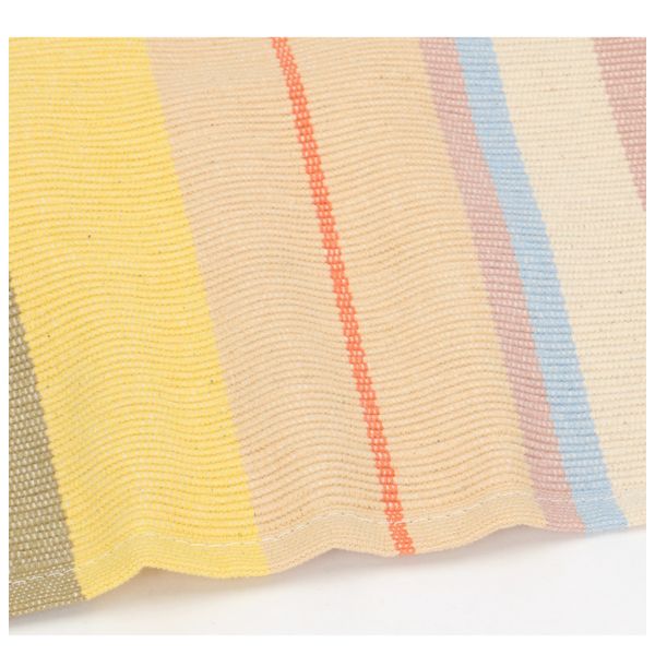 Placemat, GOTS organic cotton, multi-coloured, striped, 35 x 50 cm