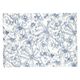 Set de table, coton bio GOTS, fleur bleue, 35 x 50 cm