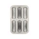 Moule à pâtisserie pour 6 barres, inox