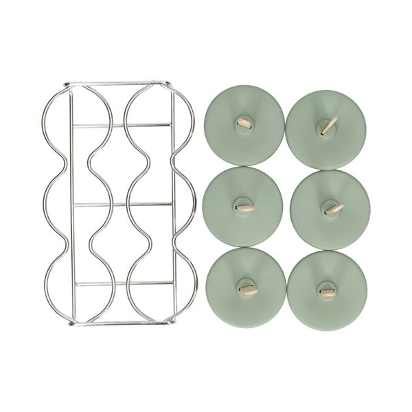 Ice lolly moulds, stainless steel and silicone