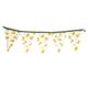 Fabric flag garland, organic cotton, lemons, 15 x 20 cm and 6.3 metres