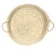 Schaal, palmblad, 2 handvatten, Ø 50 cm x 10 cm Schaal, palmblad, 2 handvatten, Ø 50 cm x 10 cm