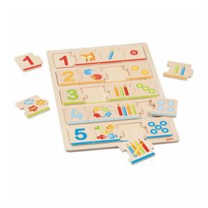 Wooden, learning to count puzzle