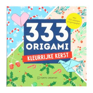 boek 333 origami kleurrijke kerst