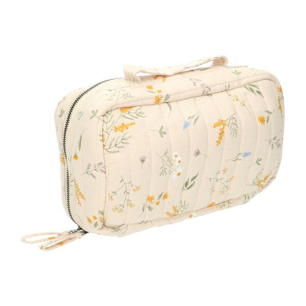 Toilettas, GOTS bio-katoen, mimosa, 26 x 16 x 10 cm