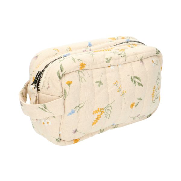 Toilettas, GOTS bio-katoen, mimosa, 20 x 12 x 9 cm