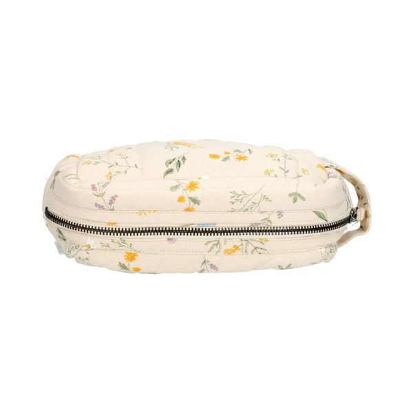 Trousse de toilette, coton bio GOTS, mimosa, 20 x 12 x 9 cm