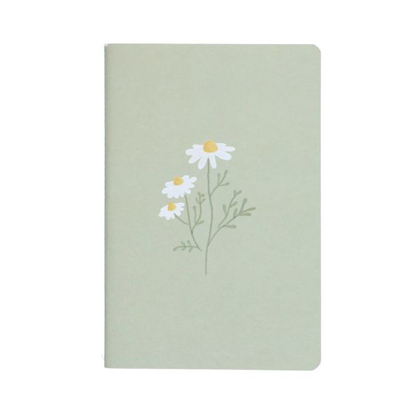 Exercise book, lined, daisies, A5