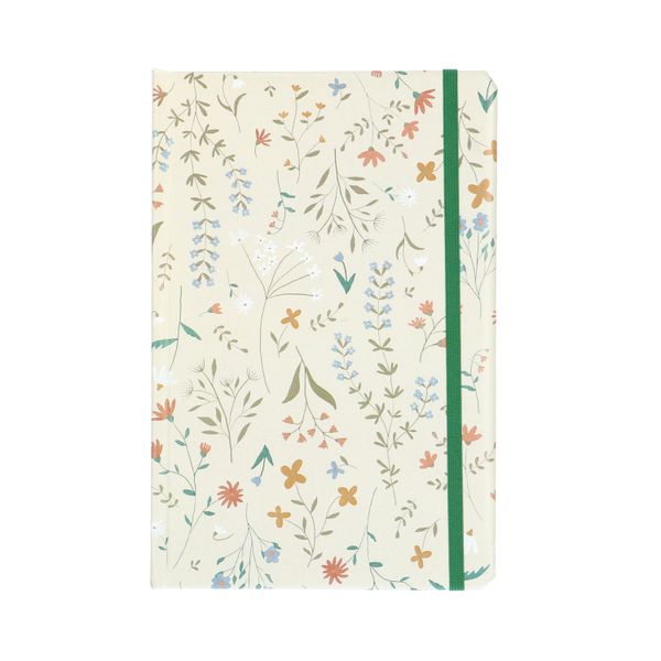 Notebook, hardcover, meadow flowers, A5