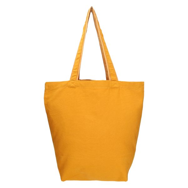 Shopper, bio-katoen, honinggeel, 45 x 37 x 19 cm