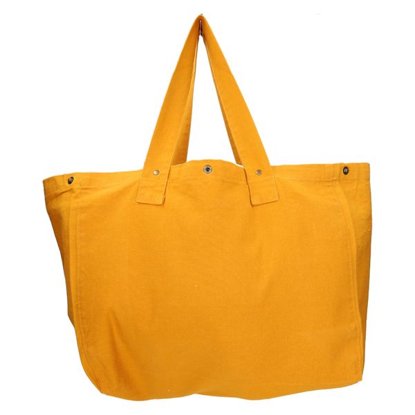 Shopper, bio-katoen, honinggeel, 38 x 22 x 44 cm