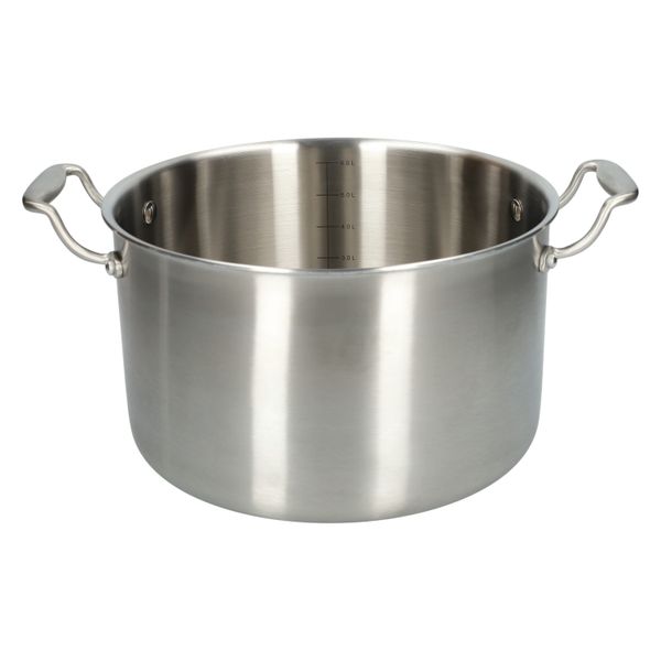 Kookpan met glazen deksel, 3-laags, rvs, Ø24 cm