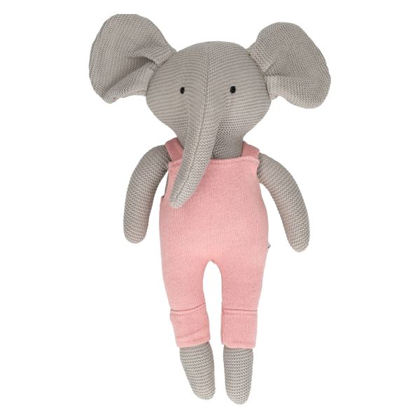 Knuffel olifant, GOTS katoen, gebreid
