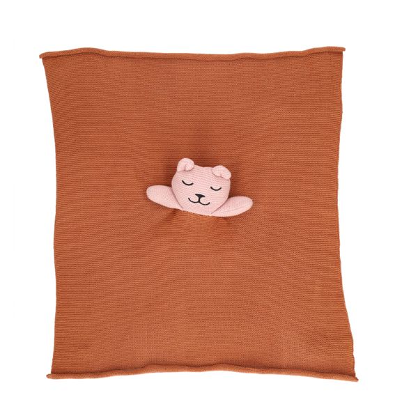 Doudou nounours, tricot coton GOTS Doudou nounours, tricot coton GOTS