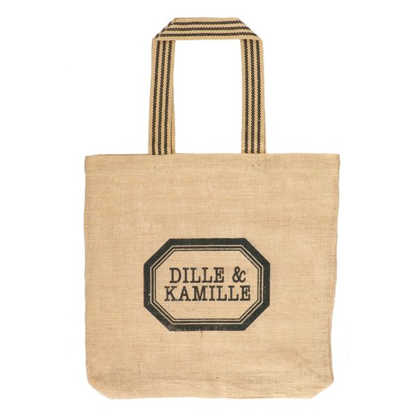 Tas, Dille&Kamille, jute met hengsel, 44 x 8 x 44 cm