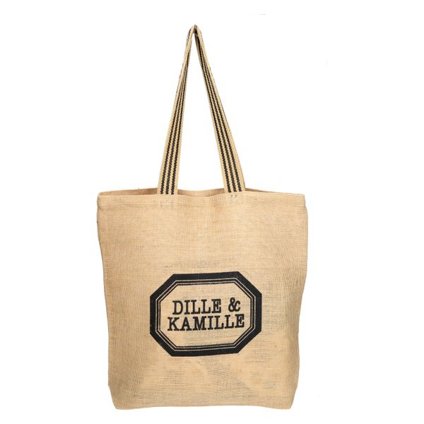Tas, Dille & Kamille, jute met hengsel, 44 x 8 x 44 cm