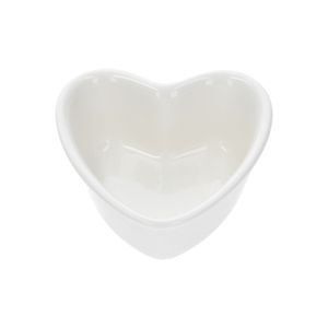 Diep schaaltje, porselein, hartvorm, Ø9 x 4 cm Diep schaaltje, porselein, hartvorm, Ø9 x 4 cm