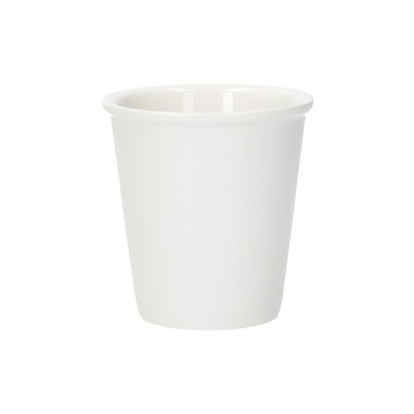 Beker met randje, porselein,Ø7 X 7,5 cm