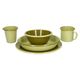 Tasse avec anse, émail, vert clair, bord vert olive, Ø8 cm Tasse avec anse, émail, vert clair, bord vert olive, Ø8 cm