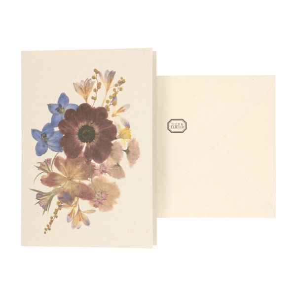 Card with envelope, anemone