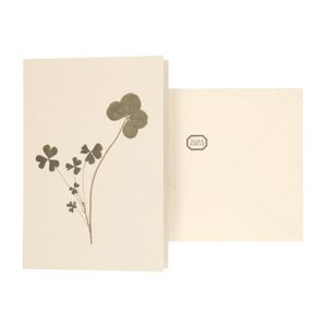 Carte et enveloppe, trèfle Carte et enveloppe, trèfle