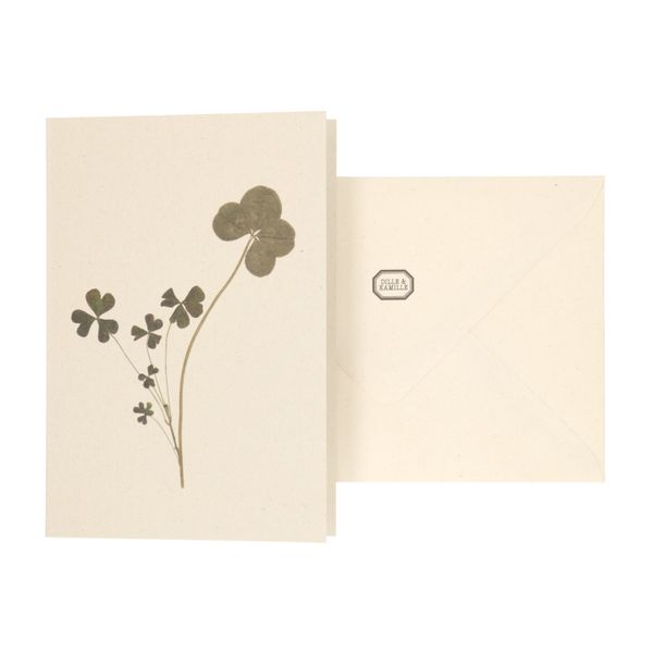 Carte et enveloppe, trèfle Carte et enveloppe, trèfle