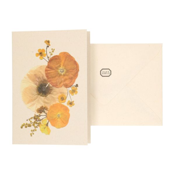 Card with envelope, buttercups