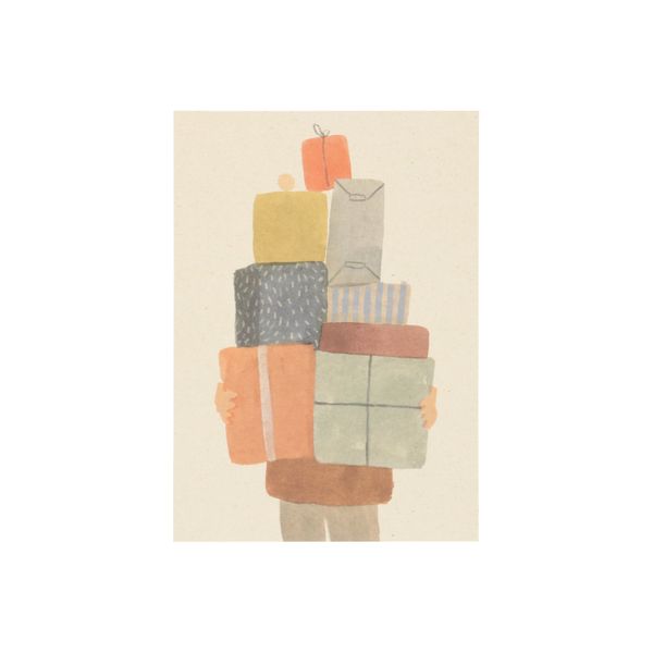 Carte, pile de cadeaux Carte, pile de cadeaux