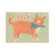 Carte, chat avec écharpe Carte, chat avec écharpe
