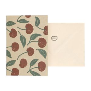 Card with envelope, cherries