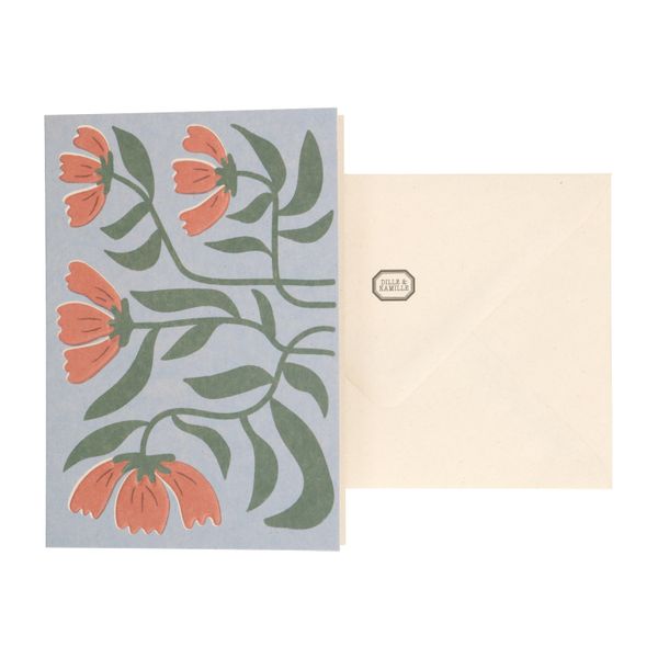 Card with envelope, garden cosmos