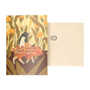 Card, World Animal Protection, animals on the back of a hedgehog