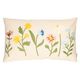 Kissen mit Blumen, Baumwolle, 30 x 50 cm, offwhite