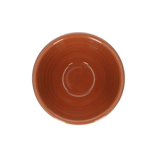 Bowl, terracotta, green leaf, 9.5 X 5 cm
