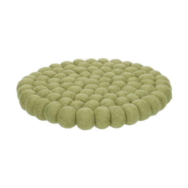Onderzetter, vilt, groen, 21 cm Onderzetter, vilt, groen, 21 cm