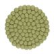 Onderzetter, vilt, groen, 21 cm Onderzetter, vilt, groen, 21 cm