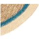 Placemat, seagrass, blue edge, Ø38 cm