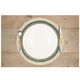 Placemat, seagrass, blue edge, Ø38 cm
