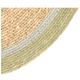 Placemat, seagrass, green edge, Ø38 cm