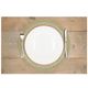 Placemat, seagrass, green edge, Ø38 cm