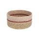 Basket, seagrass, pink, Ø16 cm