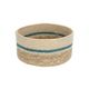 Basket, seagrass, blue, Ø16 cm