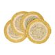 Coaster, seagrass, yellow rim 4