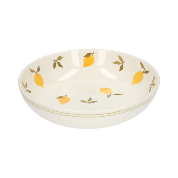 Bowl, earthenware, lemons, Ø28 cm