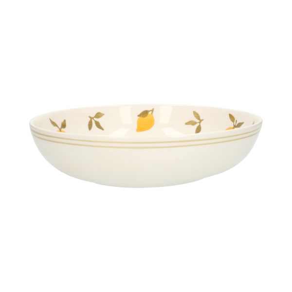 Bowl, earthenware, lemons, Ø28 cm