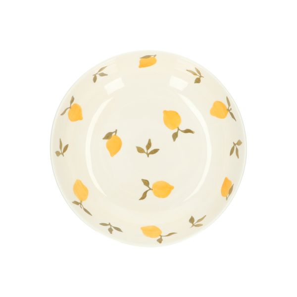 Bowl, earthenware, lemons, Ø28 cm