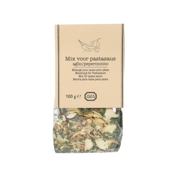 Mix voor pastasaus, aglio e peperoncino, 100 g Mix voor pastasaus, aglio e peperoncino, 100 g