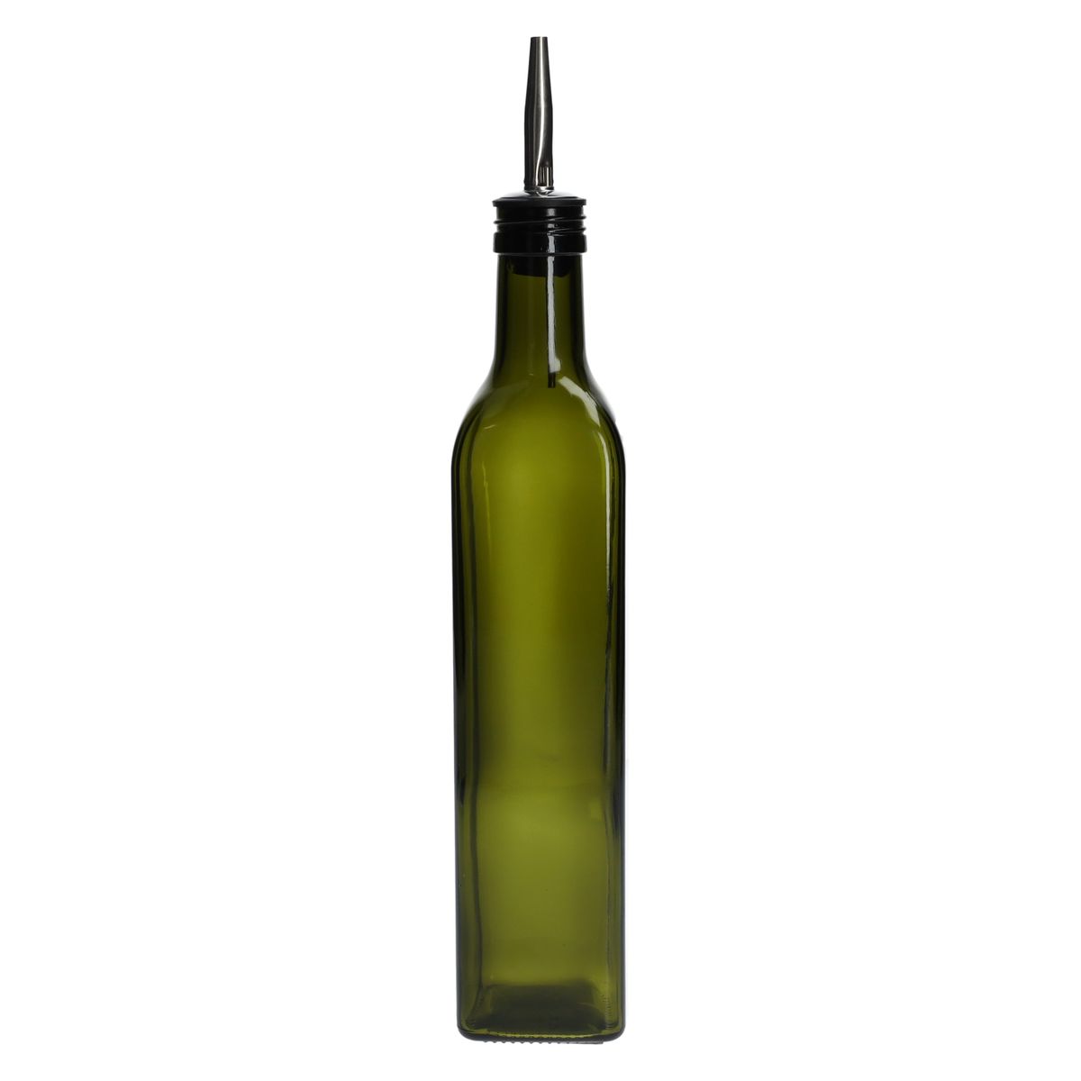 Essig-/Ölflasche, grünes Glas, 500 ml